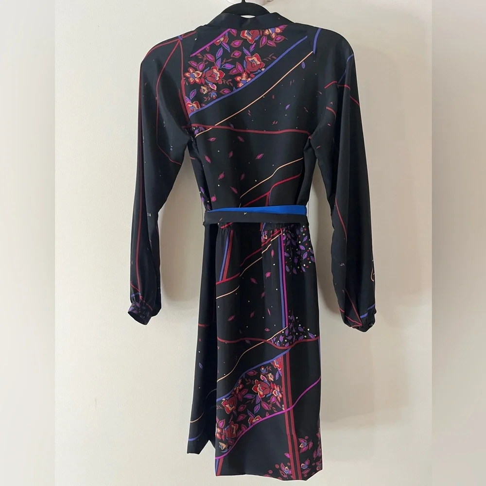 Oleg Cassini vintage short dress long sleeve + belt size 6 excellent condition - Picture 2 of 16